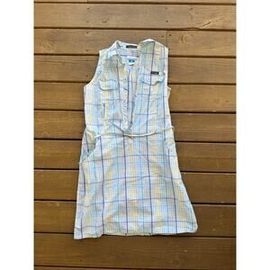 PFG Columbia Super Bonehead Plaid Sleeveless Dress